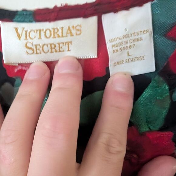 Vintage 90s Victoria's Secret Gold Label Floral Burnout Nightgown Size Large - Picture 3 of 8